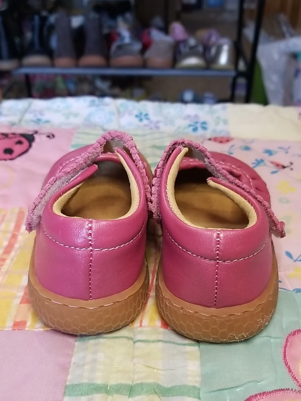 Livie & Luca Pink Shimmer Ruche HTF Soft Originals Made in Mexico Size 5